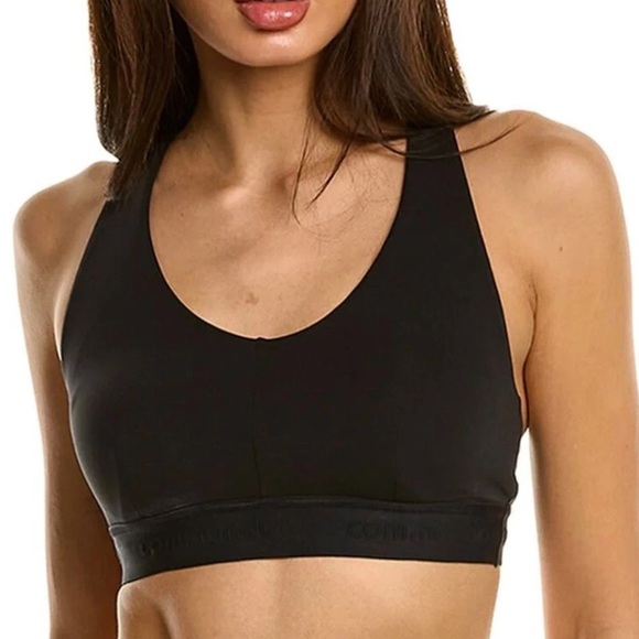 COMMANDO black panther run wild strappy active cross back bralette size XSNWT